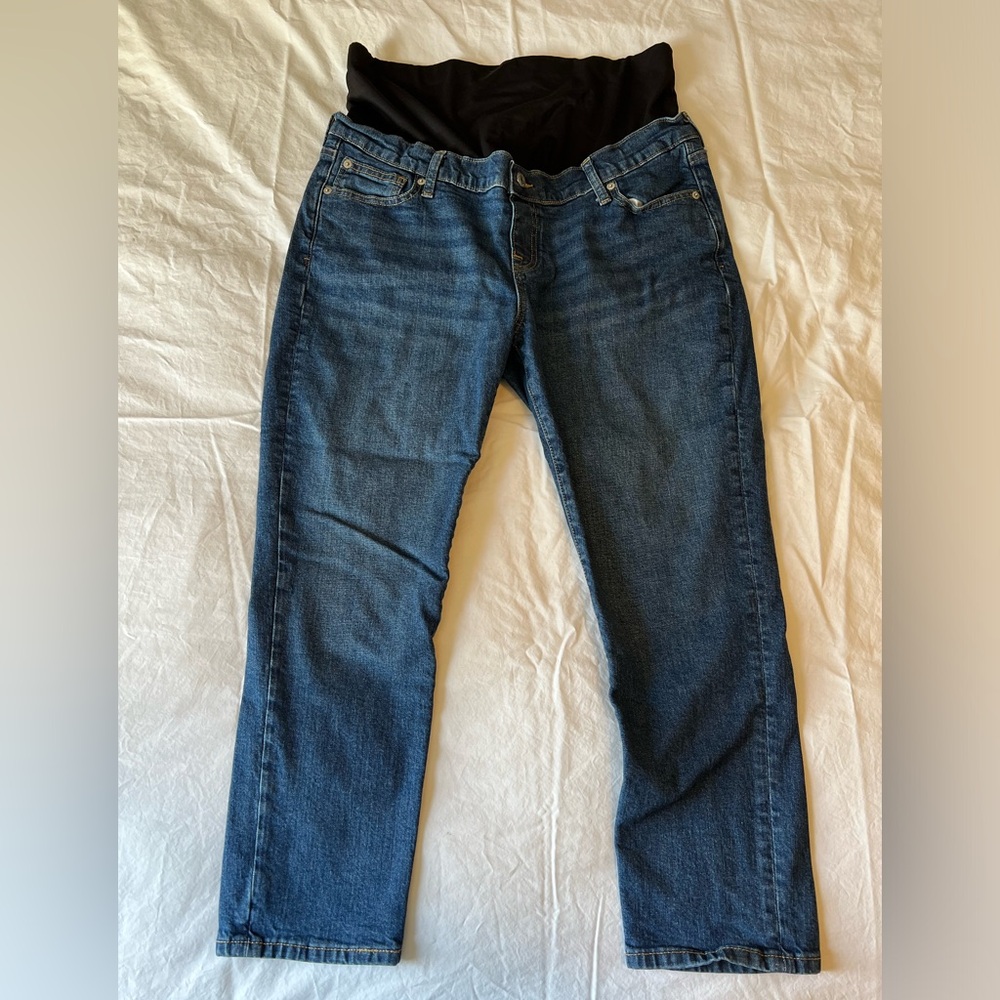 Maternity True Waistband Full Panel Vintage Slim Jeans